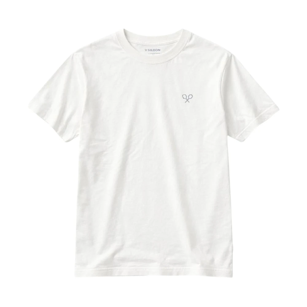 Silbon White T-Shirts, Male, S, Raquetas T-Shirt