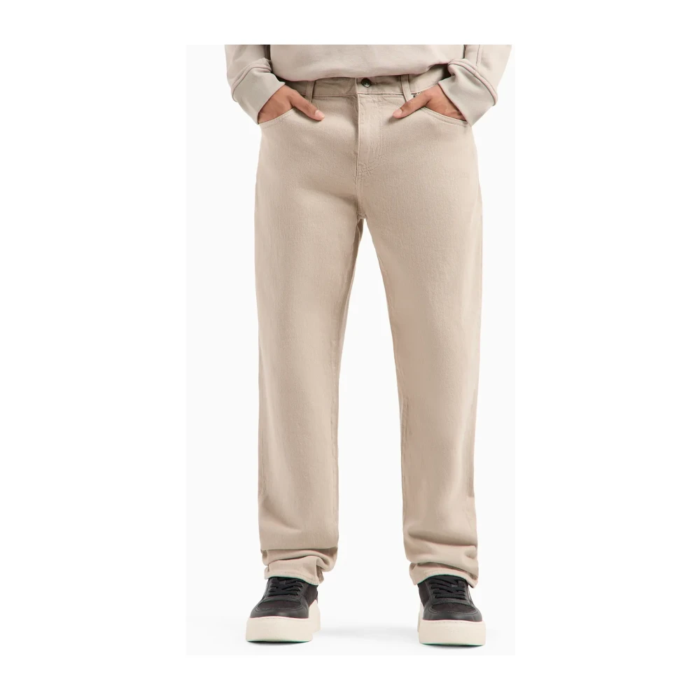 Armani Exchange Beige Jeans voor Stijlvolle Look Beige Heren