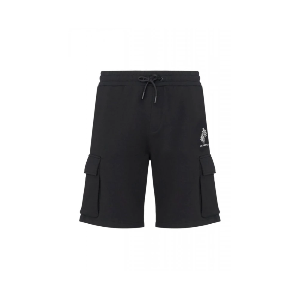 Karl Lagerfeld Black Casual Shorts - Male - Casual Shorts - L - Shorts