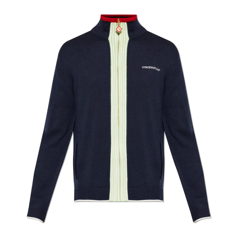 Casablanca , Cardigans, Male, Blue, L, The Wool Cardigan