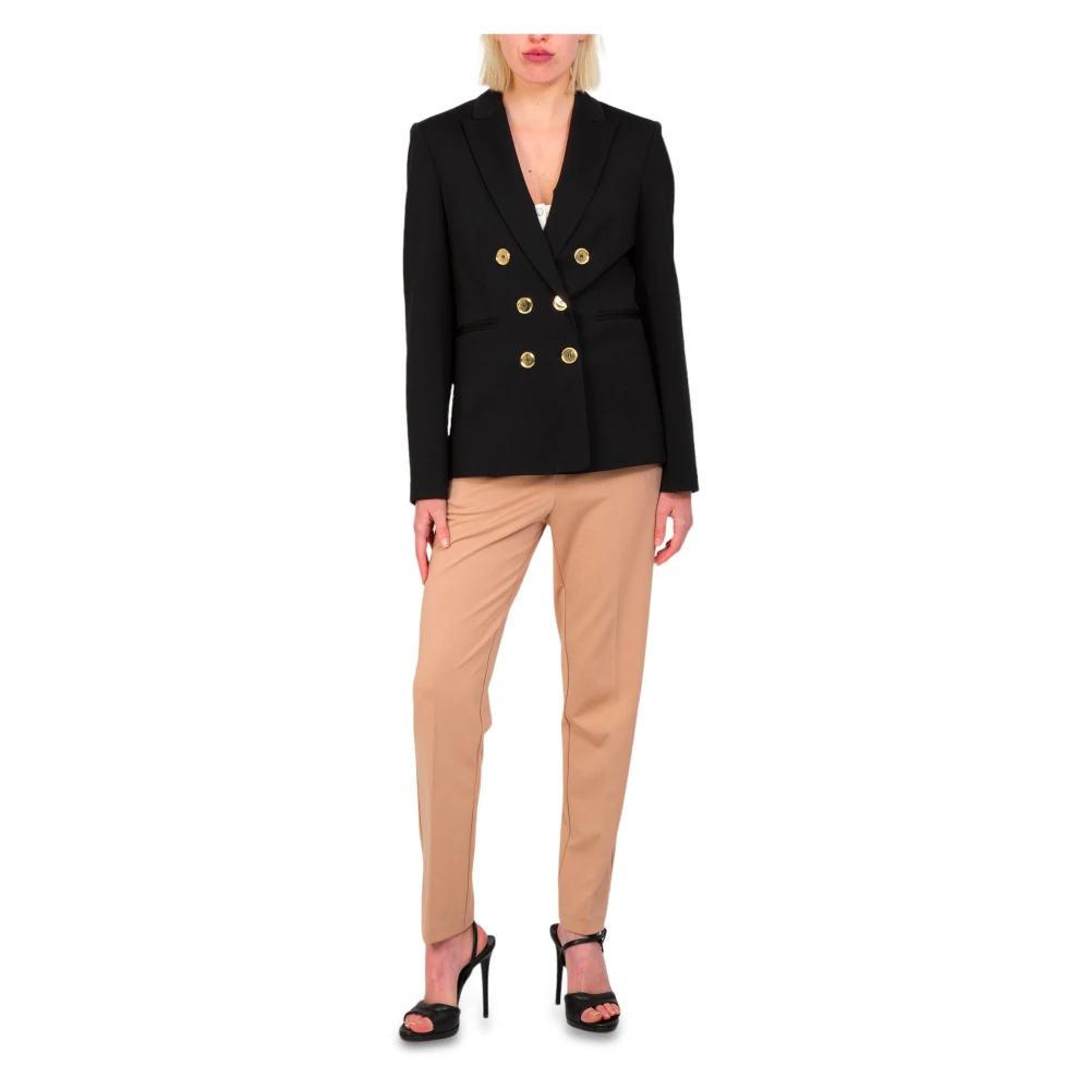 pinko Stijlvolle Cigarettebroek Beige Dames