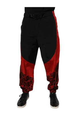 Leopard Print Track Pants
