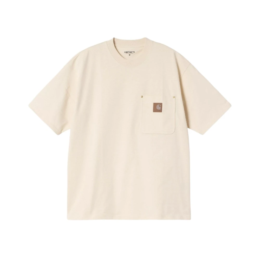 Carhartt WIP Casual Katoenen T-shirt in Diverse Kleuren Beige Heren
