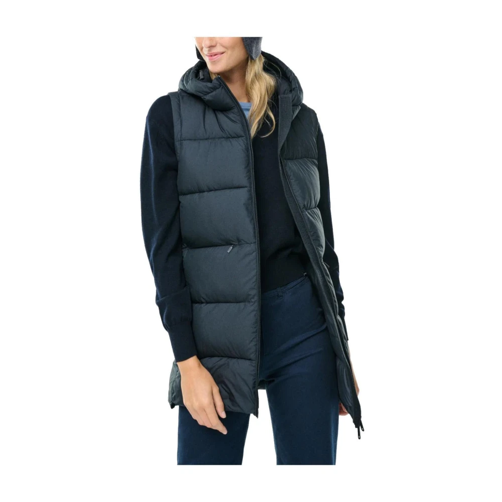 Ecoalf Women's Black Waistcoats, M, Marangu Vest