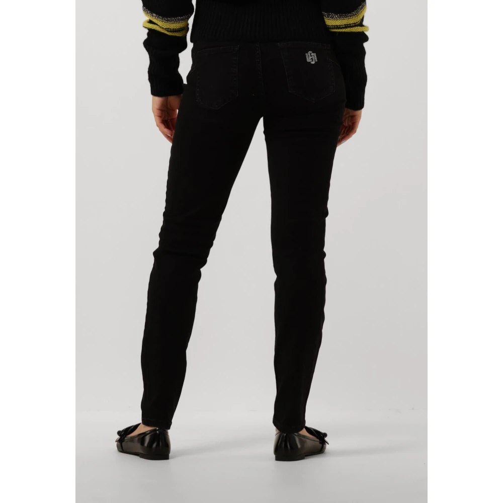 Liu Jo Zwarte Skinny Jeans Divine H.w. Black Dames