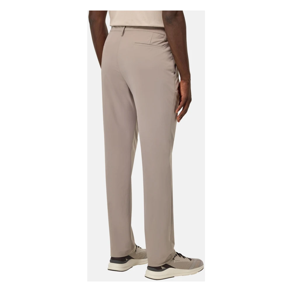 Boggi Milano B-Tech Stretch Nylon Broek Beige Heren