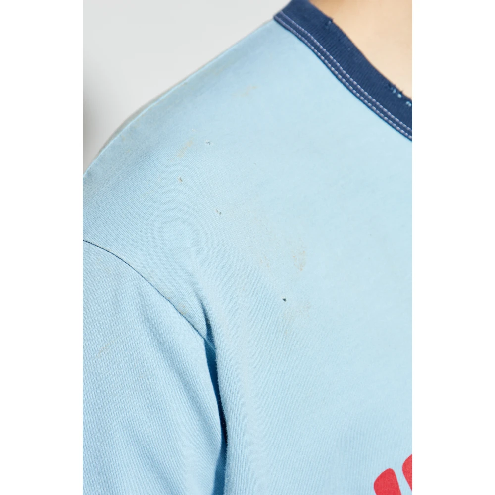 Dsquared2 T-shirt met logo Blue Heren