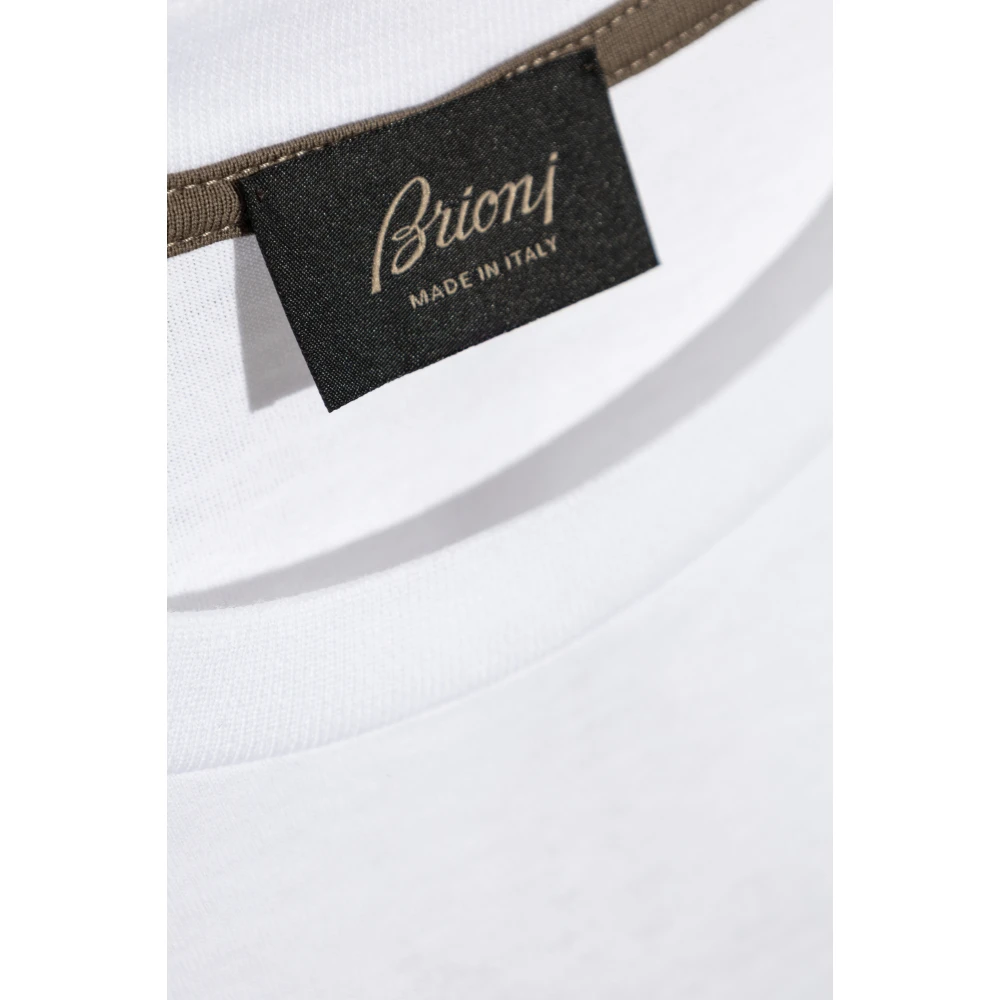 Brioni Lange mouw T-shirt White Heren