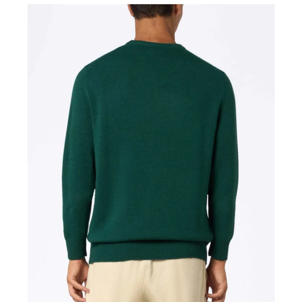 MC2 Saint Barth Crewneck Sweater met Snoopy Print Green Heren