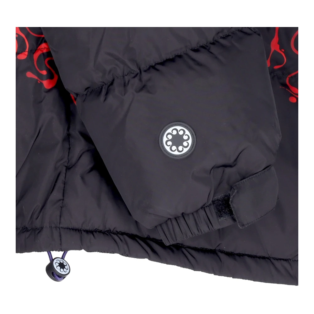 Octopus Zwarte Puff Jas voor Mannen Black Heren