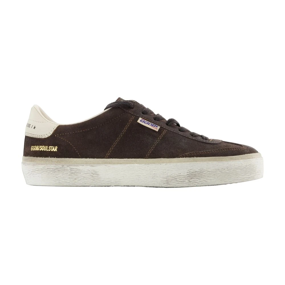 Golden Goose Men's Gray Sneakers, 12 Uk, Soul Star Trainers - Deluxe Brand - Leather - Grey