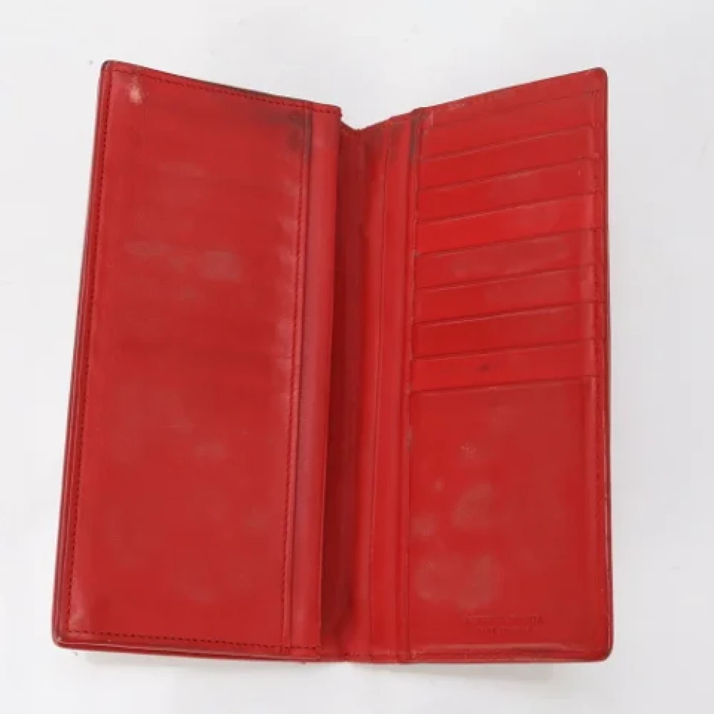 Bottega Veneta Vintage Pre-owned Leather wallets Orange Heren