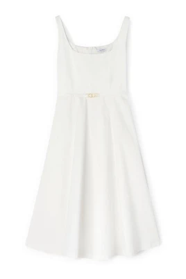Midi Poplin Dress