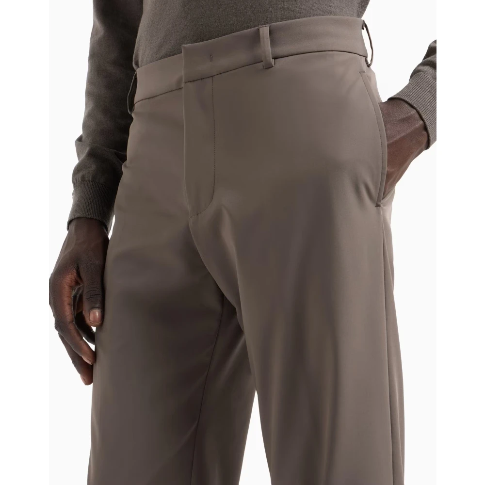Emporio Armani Stijlvolle Major Brown Broek Brown Heren
