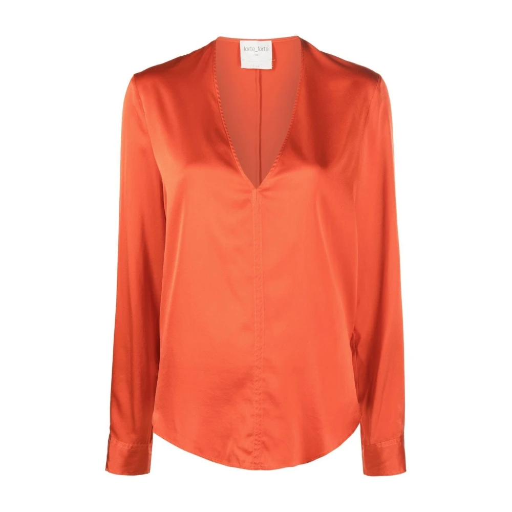 Forte Blouse overhemd Orange Dames