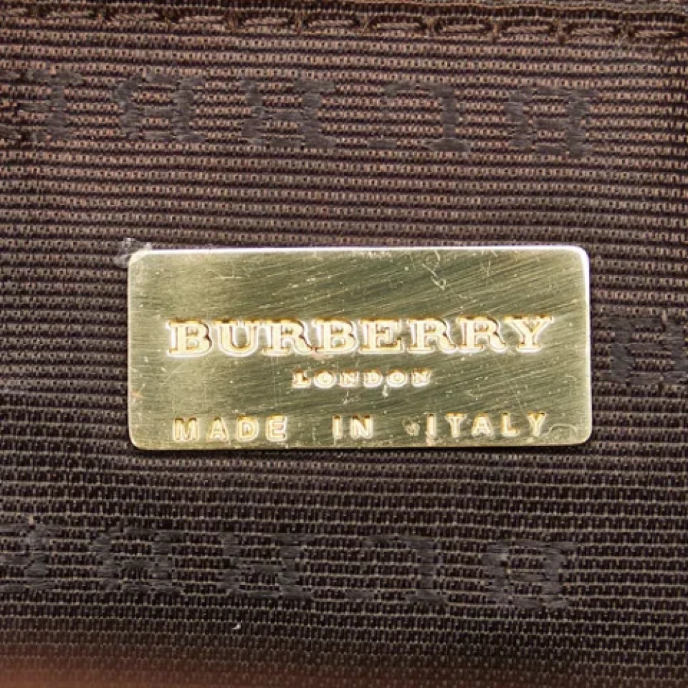 Burberry Vintage Pre-owned Leather shoulder-bags Brown Dames