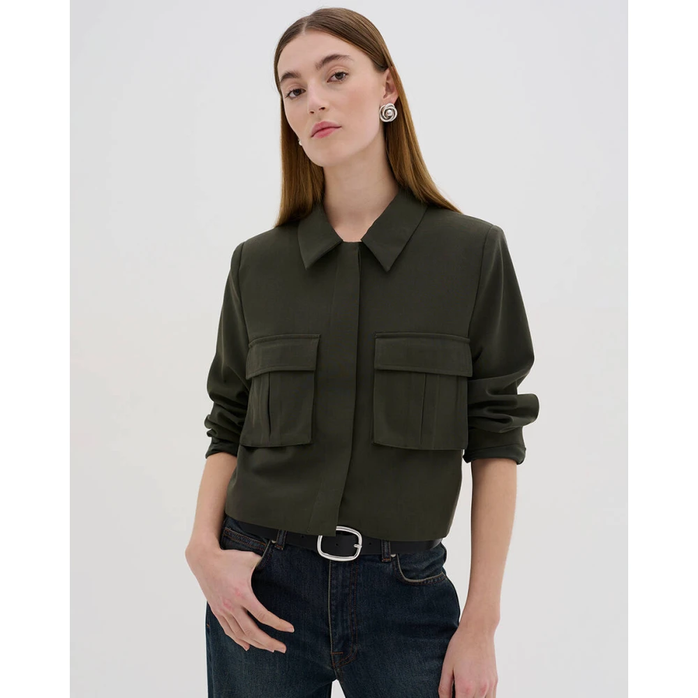 My Essential Wardrobe Stijlvolle Jas HaceMW Green Dames