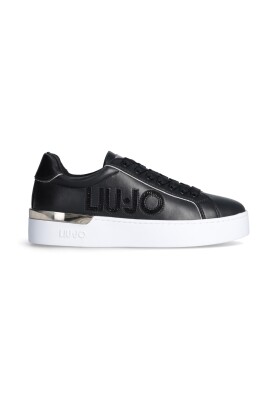 black-sneakers-with-rhinestone-logo