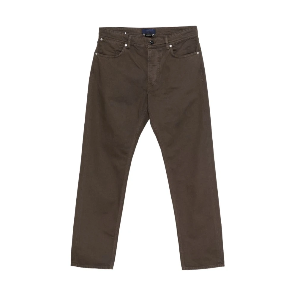 Stone Island Men's Brown Straight Fit Jeans, W34, J100005 Straight Jeans