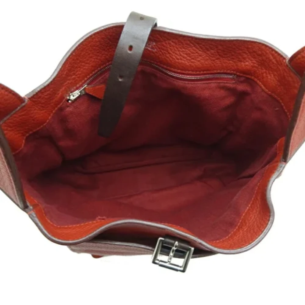 Hermès Vintage Pre-owned Leather shoulder-bags Red Dames