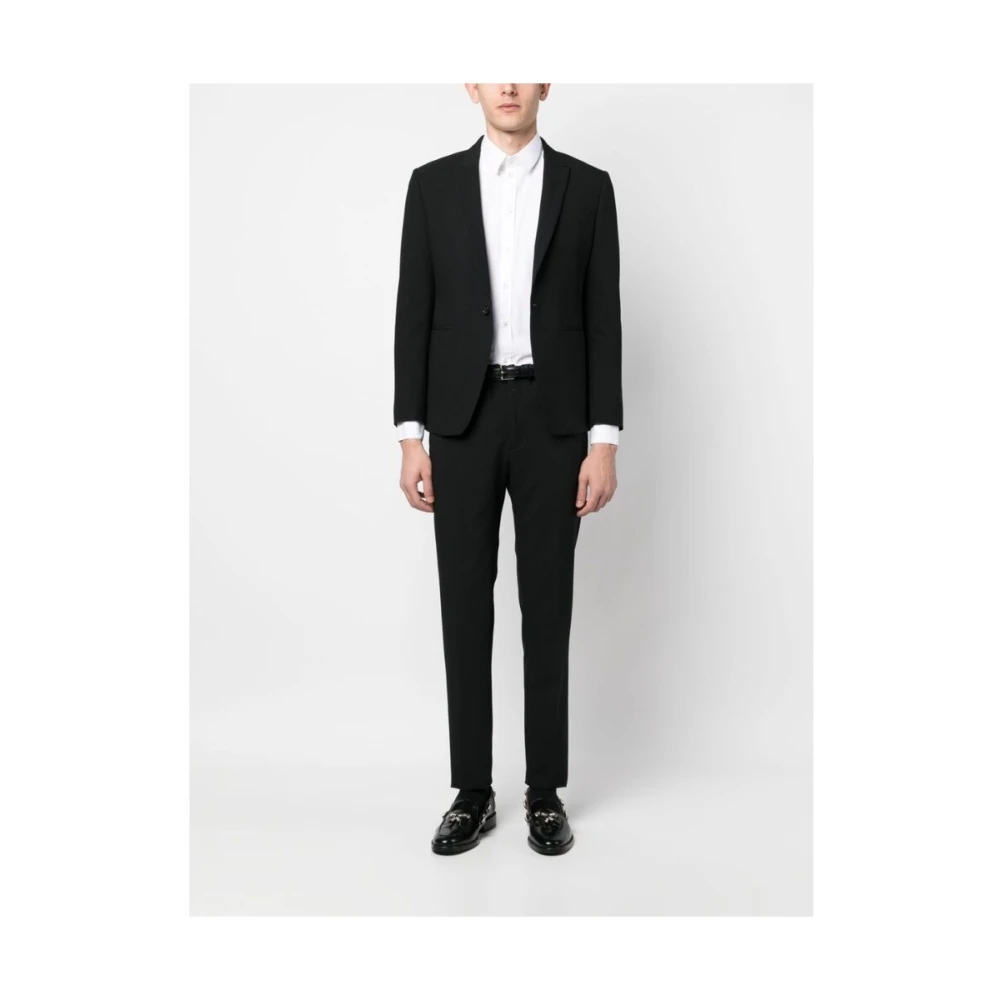 Reveres 1949 Single Breasted Suits Black Heren