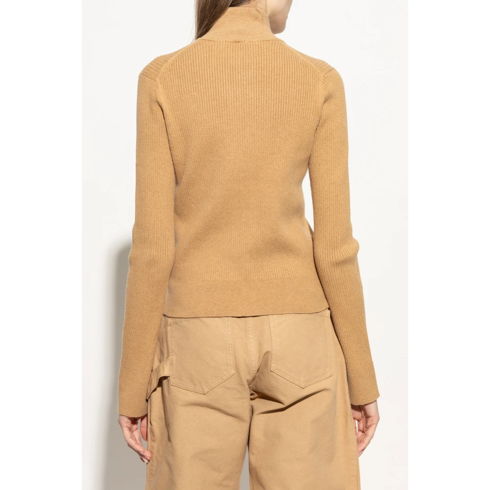 JW Anderson Geribbelde Vest Beige Dames