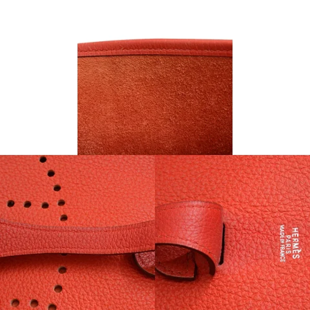 Hermès Vintage Pre-owned Leather crossbody-bags Red Dames