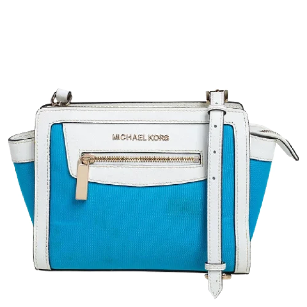 Michael Kors Pre-owned Canvas shoulder-bags Blue Dames