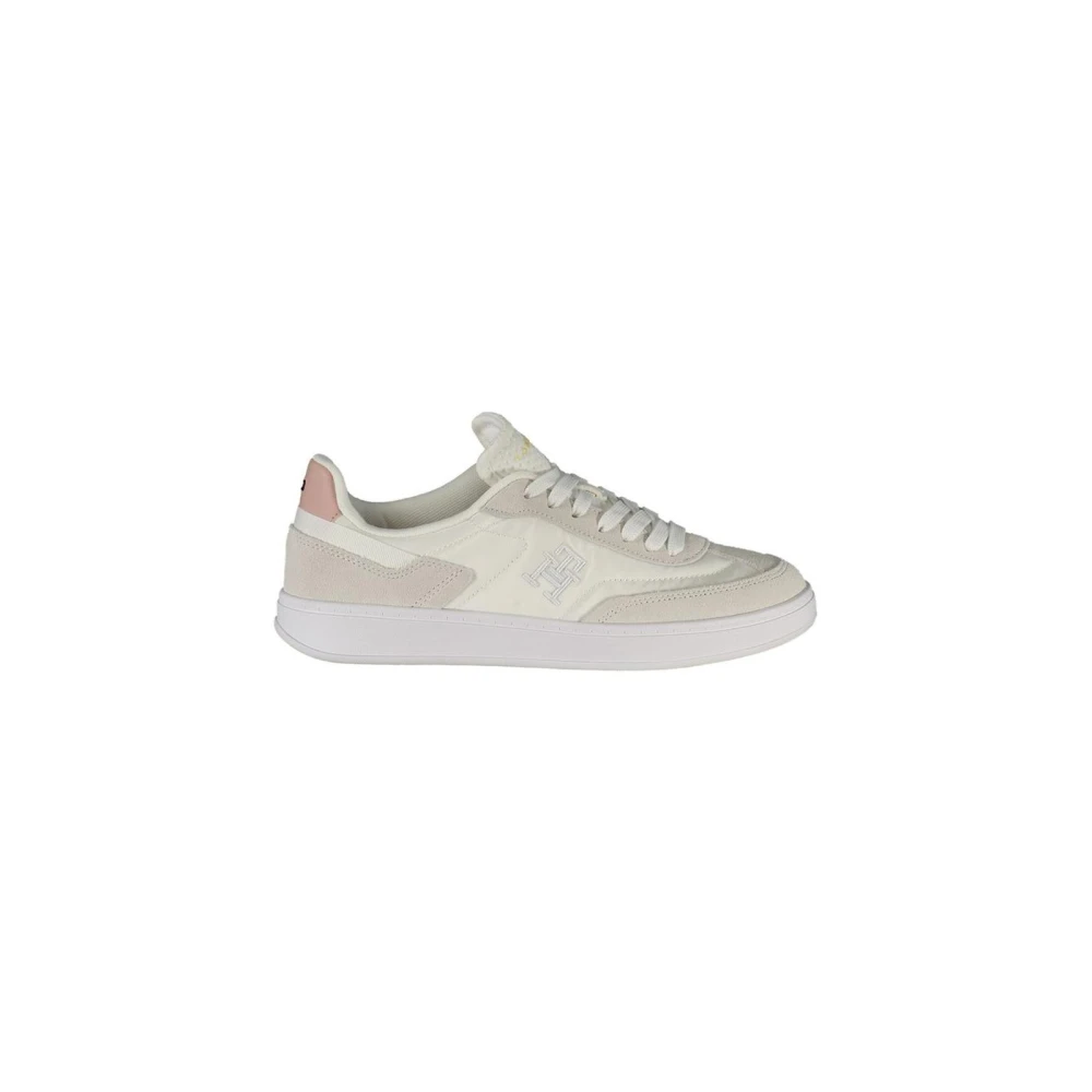 Tommy Hilfiger Women's White Sneakers, 8 Uk, Contemporary Sports Trainers With Removable Footbed
