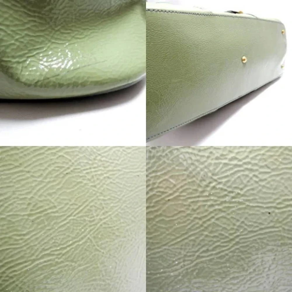 Yves Saint Laurent Vintage Pre-owned Fabric totes Green Dames