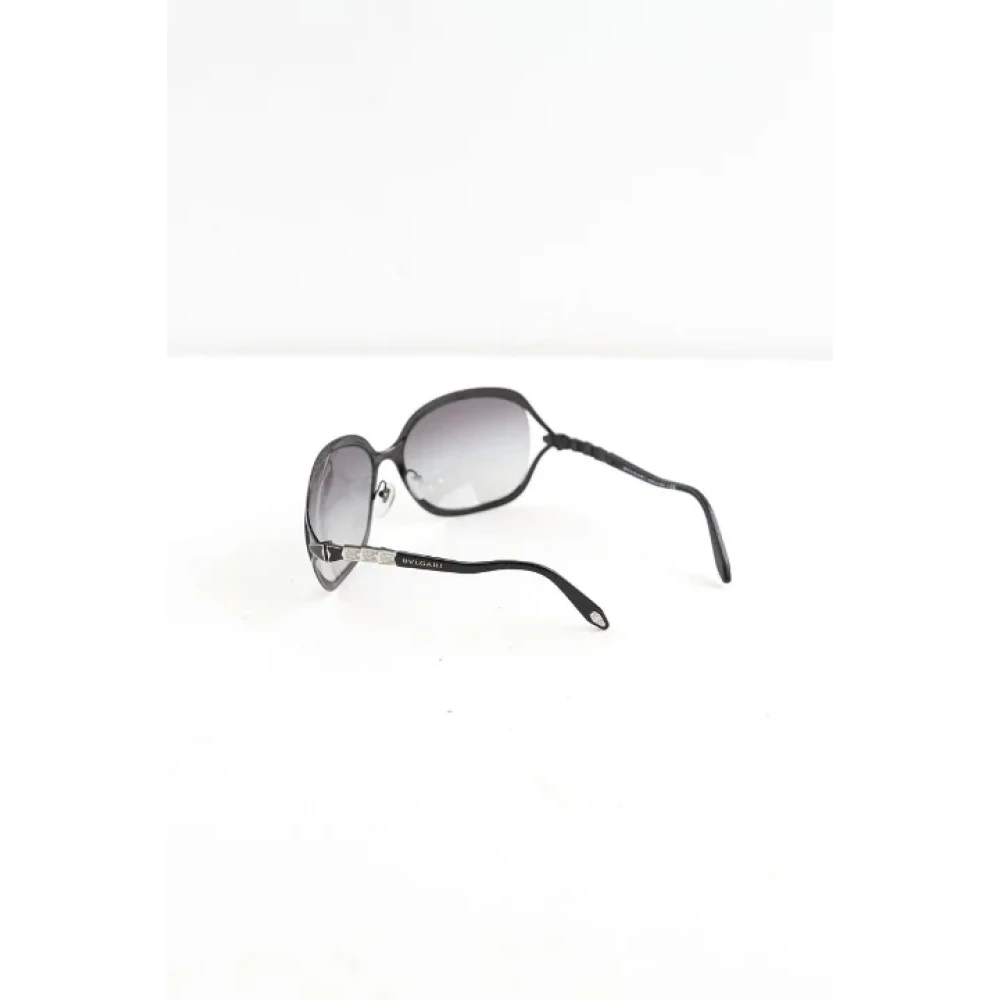Bvlgari Vintage Pre-owned Plastic sunglasses Black Dames