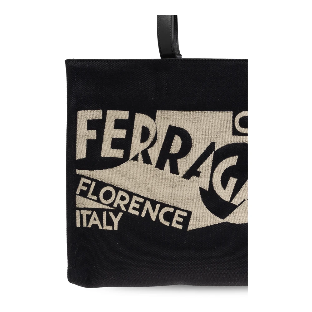 Salvatore Ferragamo Sing M shopper tas Black Dames