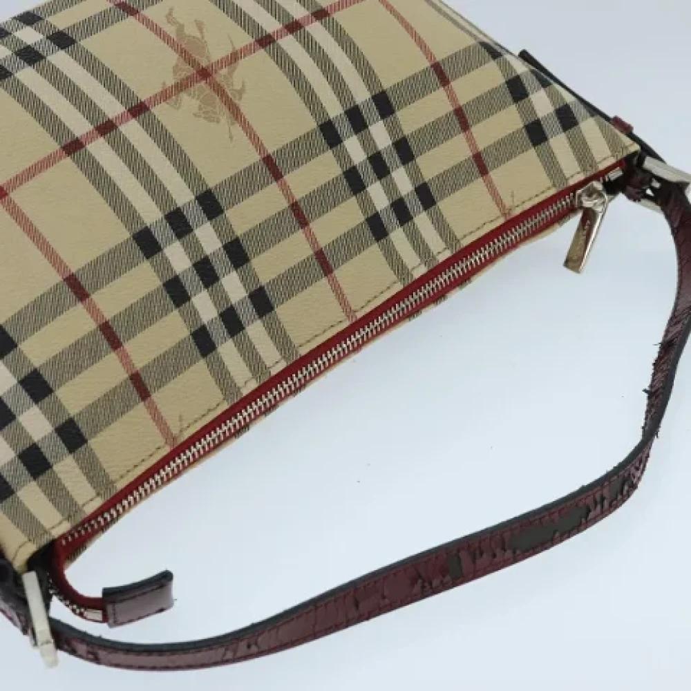 Burberry Vintage Pre-owned Leather shoulder-bags Beige Dames