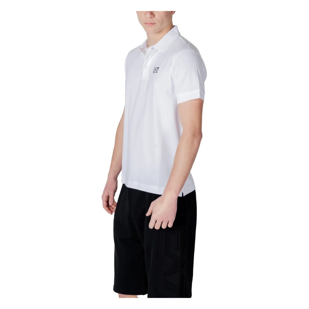 Emporio Armani EA7 Korte Mouw Polo Lente Zomer Collectie White Heren