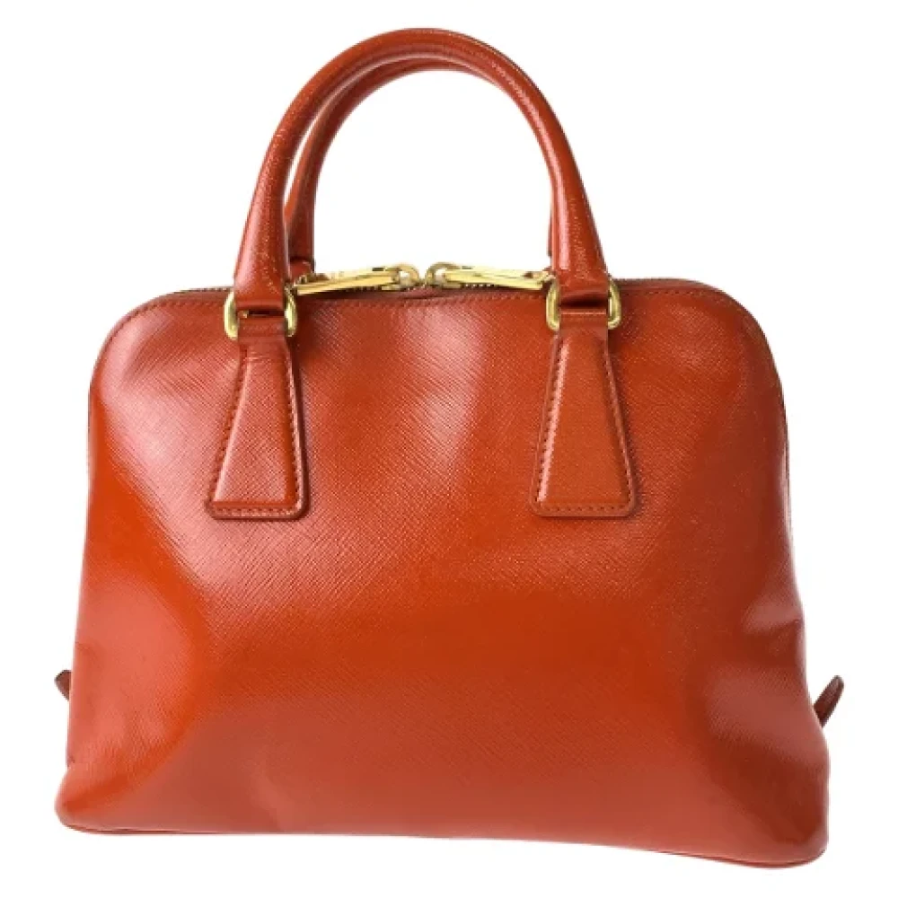 Prada Vintage Pre-owned Leather prada-bags Orange Dames