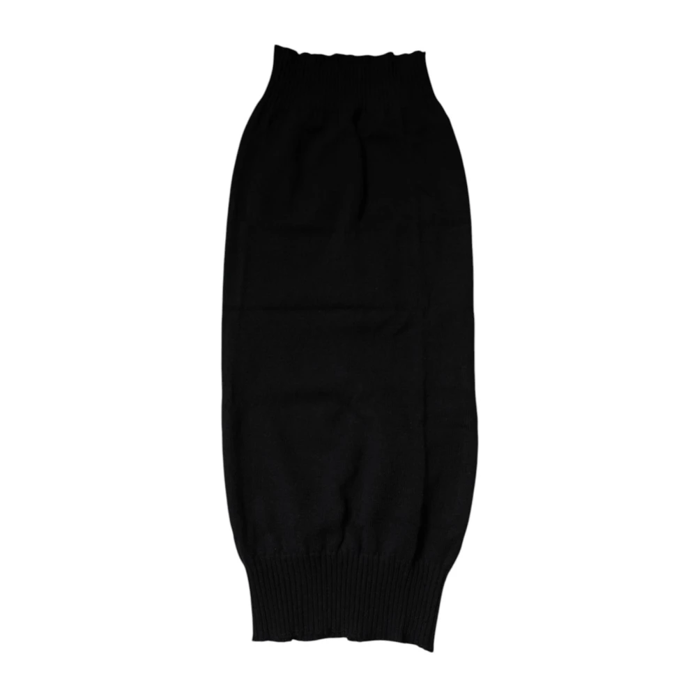 Dolce & Gabbana Men's Black Luxurious Cashmere Knitted Neck Warmer Scarf