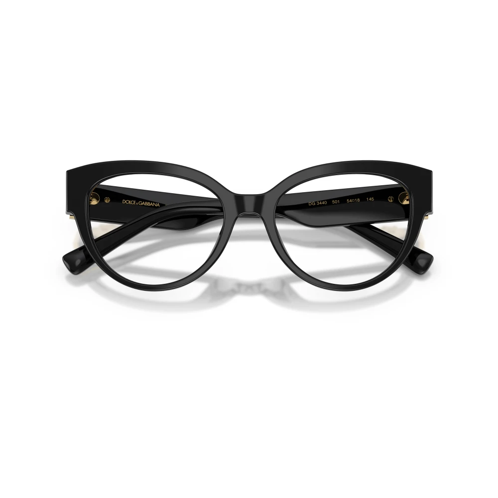 Dolce & Gabbana Femme Noir Accessoires, Taille: 54 Mm Cat-Eye Optical Frame