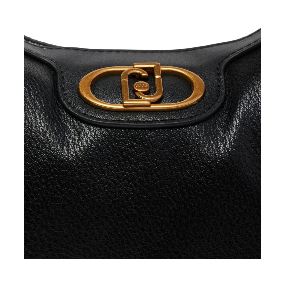 Liu Jo Zwarte Schoudertas Glad Synthetisch Leer Black Dames