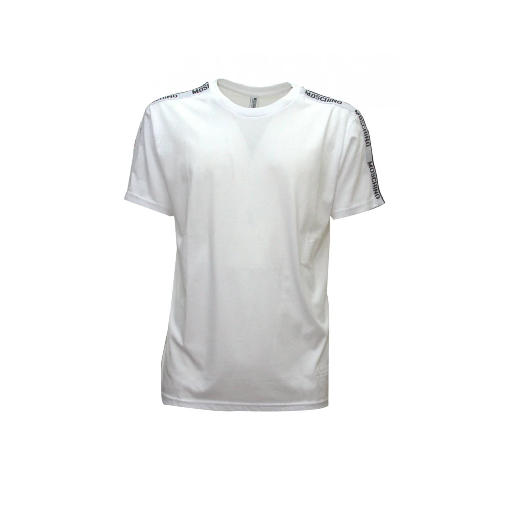 Moschino Heren T-shirt Lente Zomer Collectie 100% Katoen White Heren