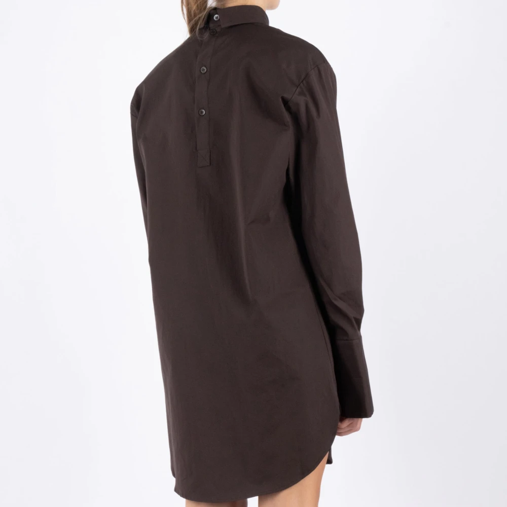 Dries Van Noten Bruine Katoenen Overhemd Brown Dames