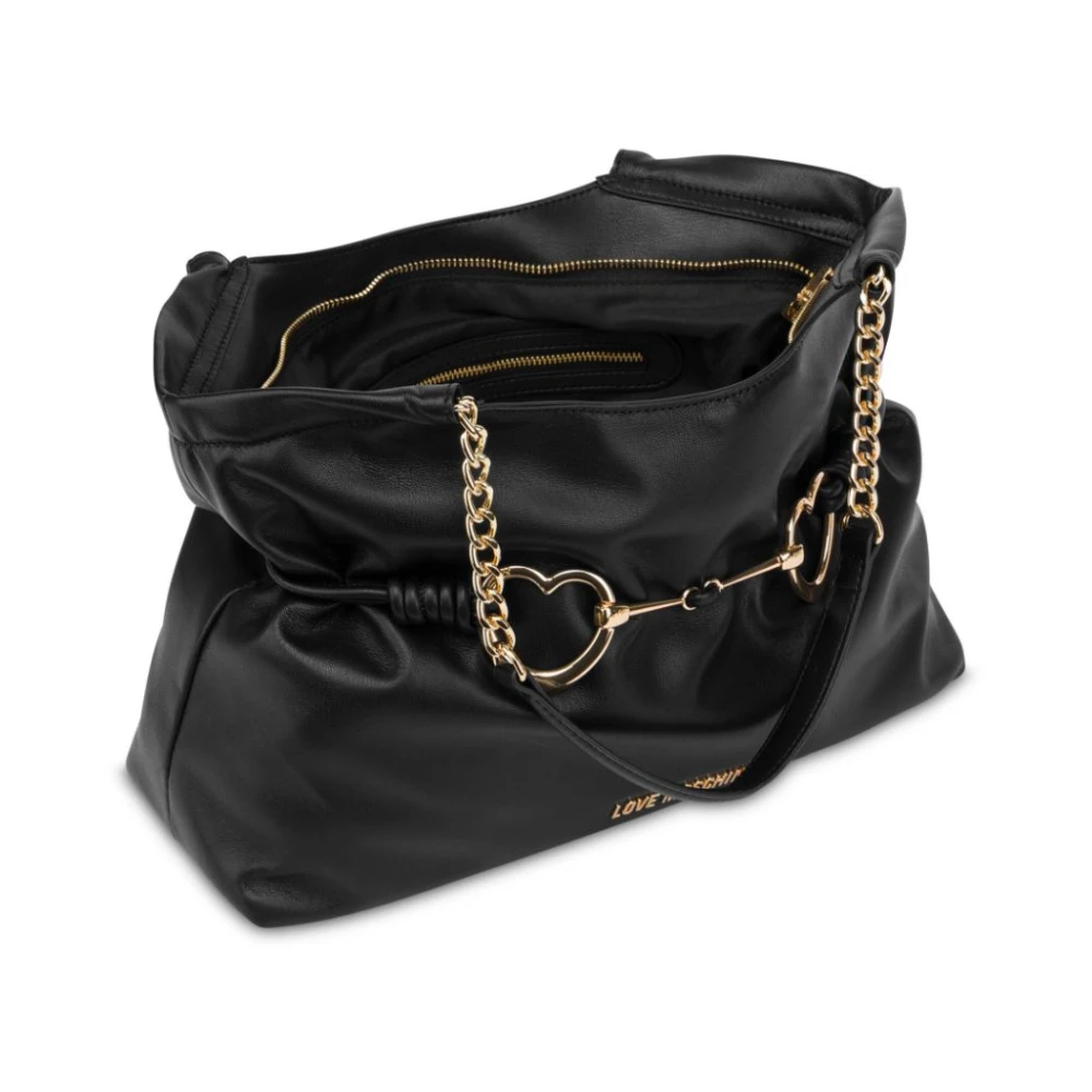 Love Moschino Zwarte schoudertas voor vrouwen Black Dames