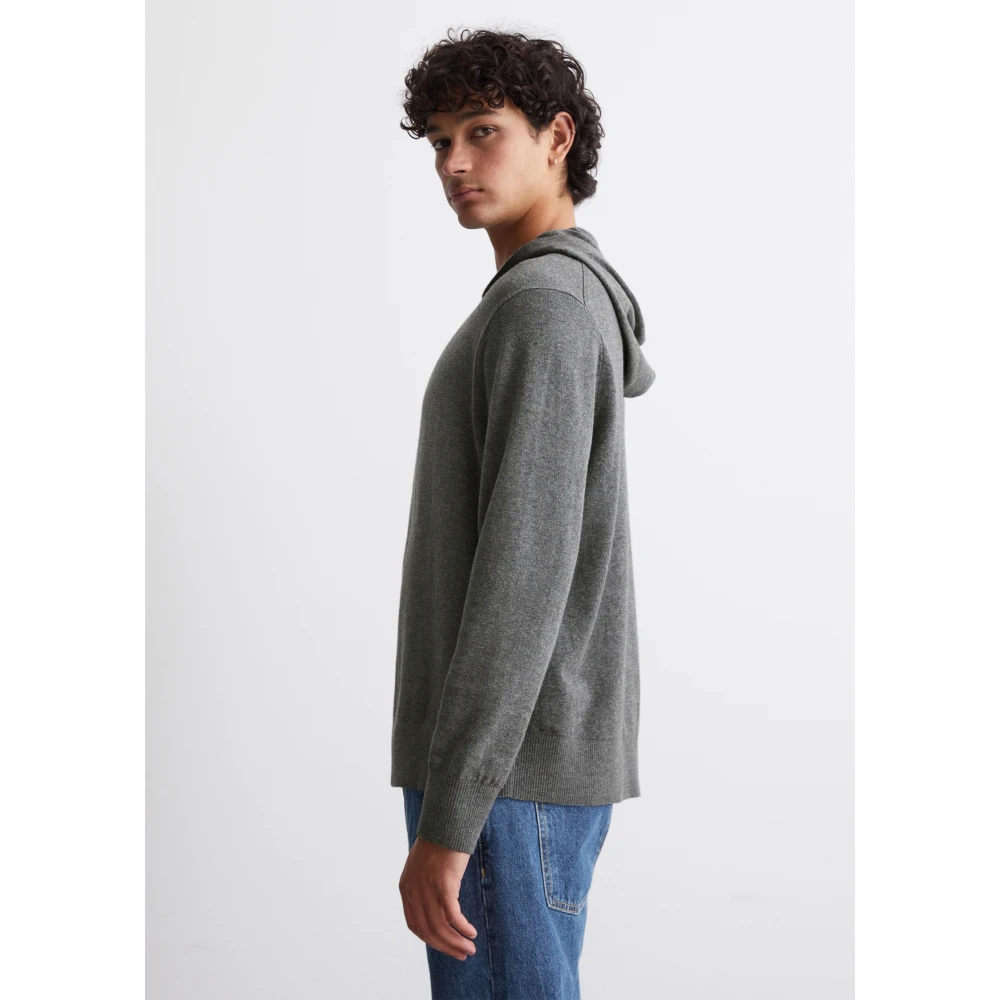 Marc O'Polo Hoodie vest normaal Gray Heren