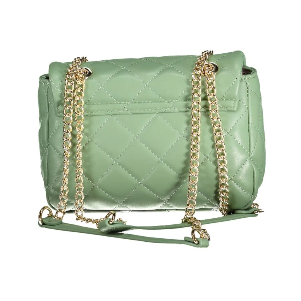 Valentino by Mario Valentino Groene Polyethyleen Handtas met Kettingriem Green Dames