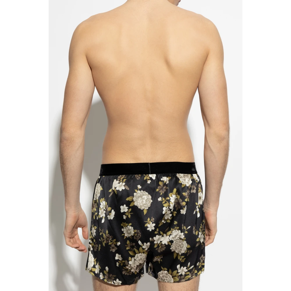 Tom Ford Zijden lingerie shorts Black Heren