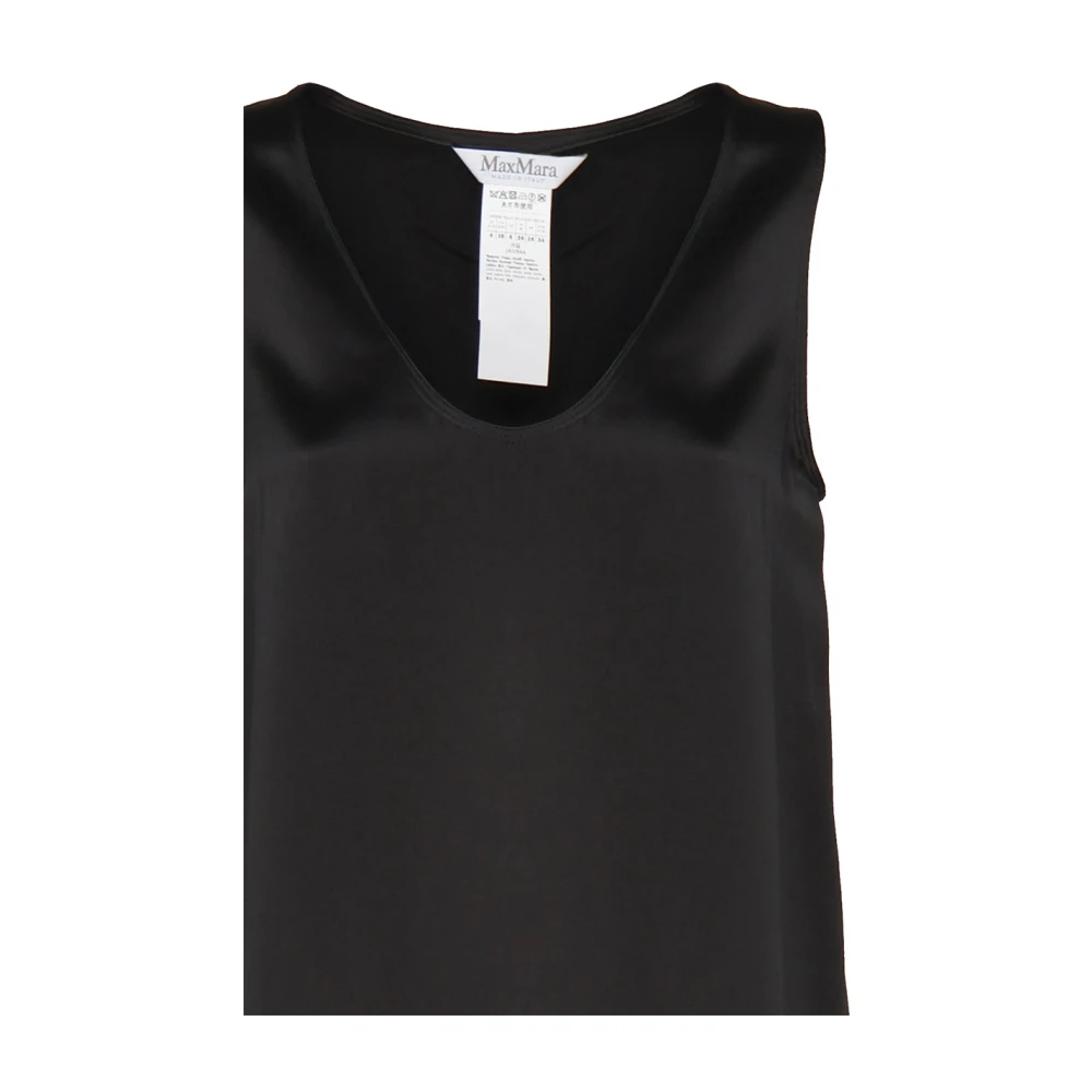 Max Mara Zwarte Filly Top voor Vrouwen Black Dames