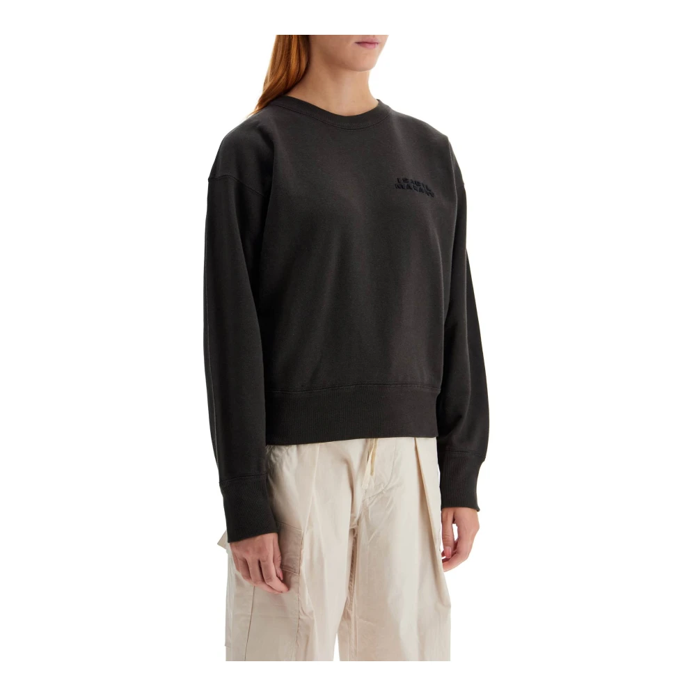 Isabel marant Sweatshirt met logo borduursel in Franse terry Gray Dames