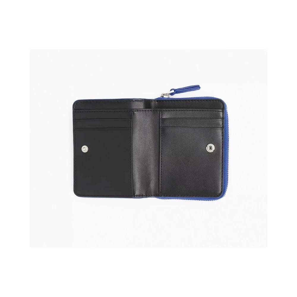 Marc Jacobs Compacte portemonnee met opvallend merk Blue Dames