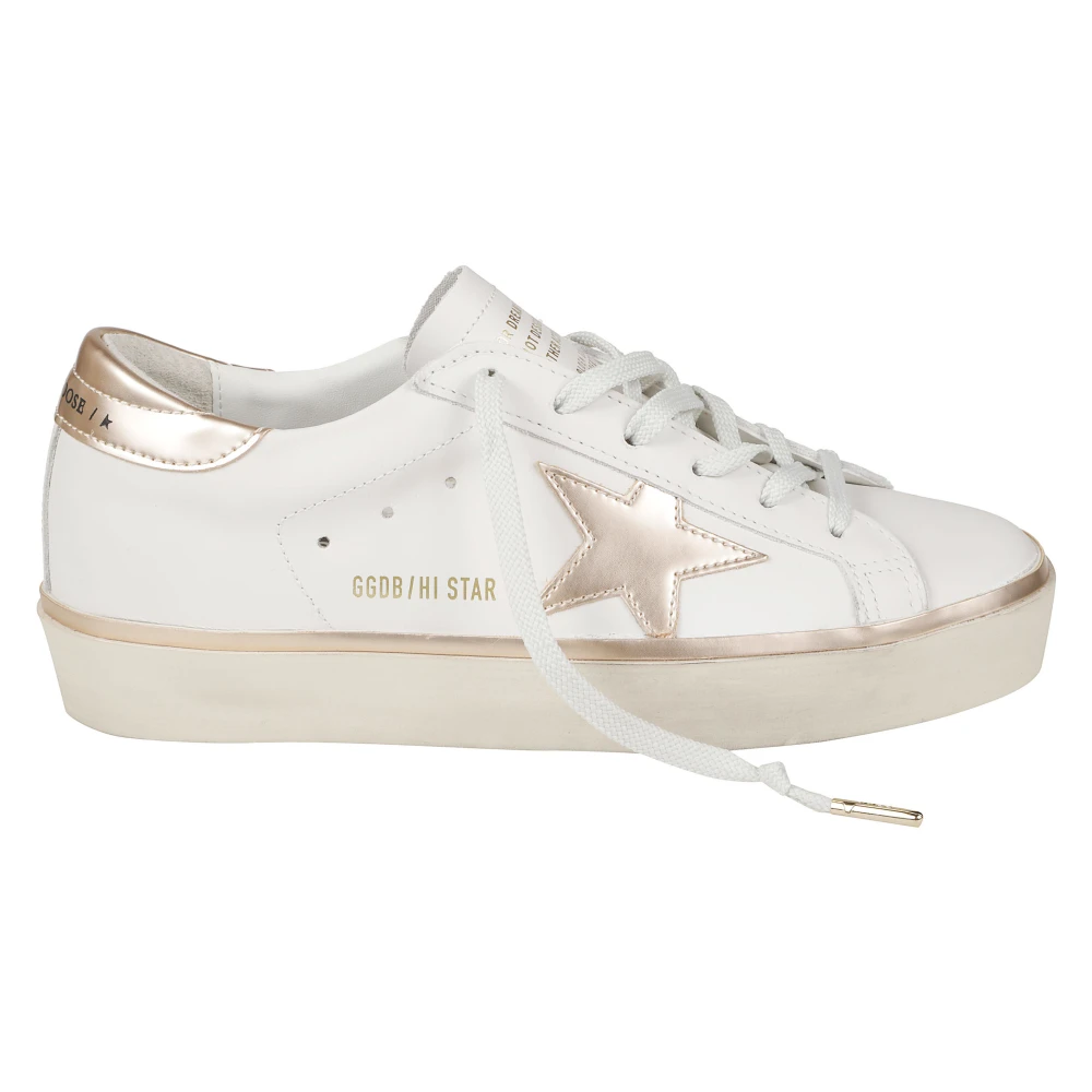 Golden Goose Women's White Sneakers, 5 Uk, Hi Star Trainers