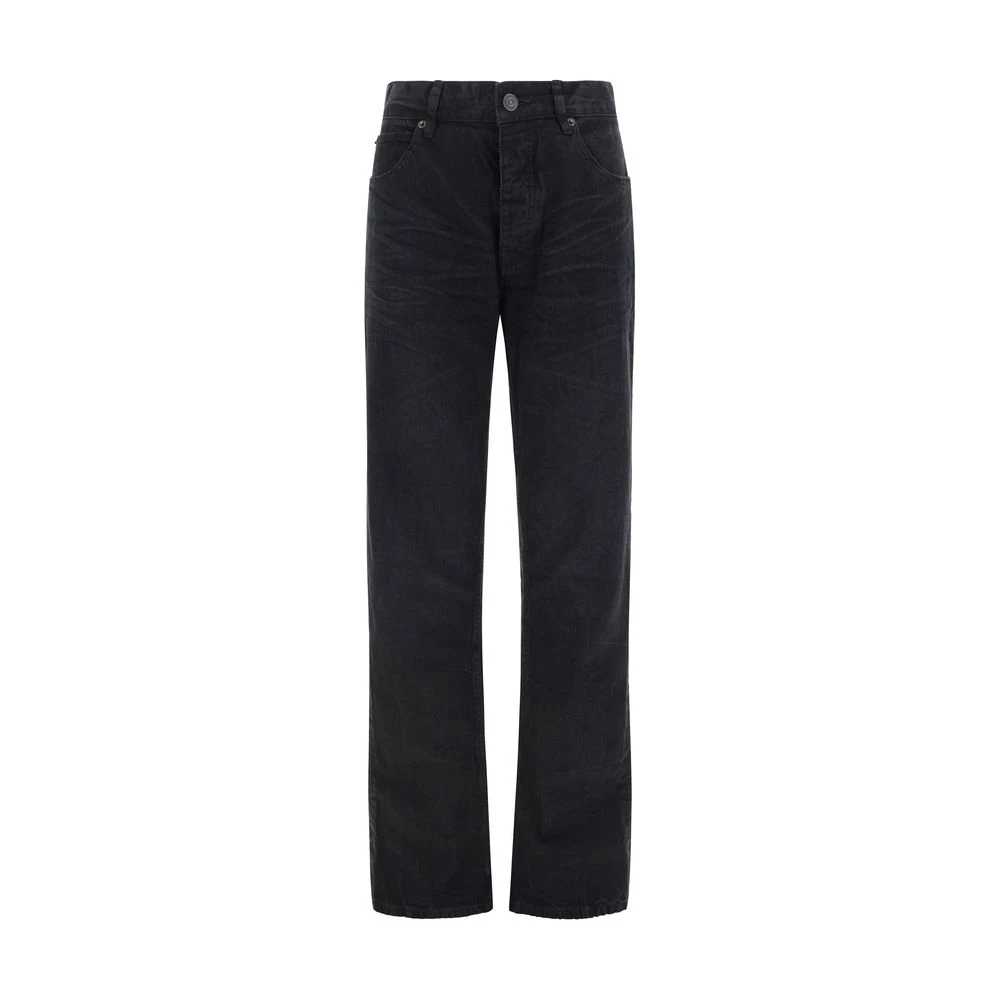 Balenciaga Vintage Denim Broek Black Dames