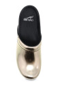 sabots-en-cuir-dore